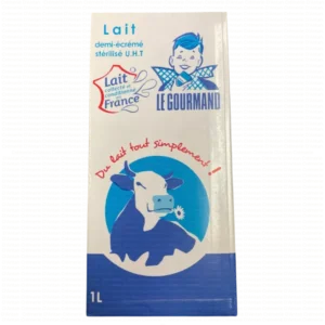 Lait demi-écrémé UHT Le Gourmand – 1 L